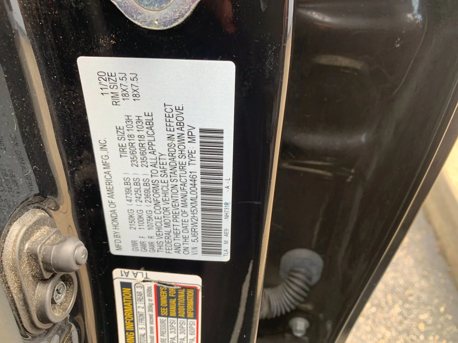 Used 2021 Black Honda AWD EX image 32