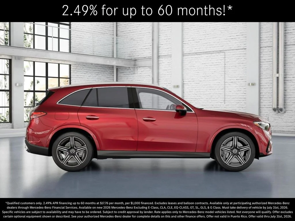New 2026 MANUFAKTUR Patagonia Red Metallic Mercedes-Benz GLC 300 image 2