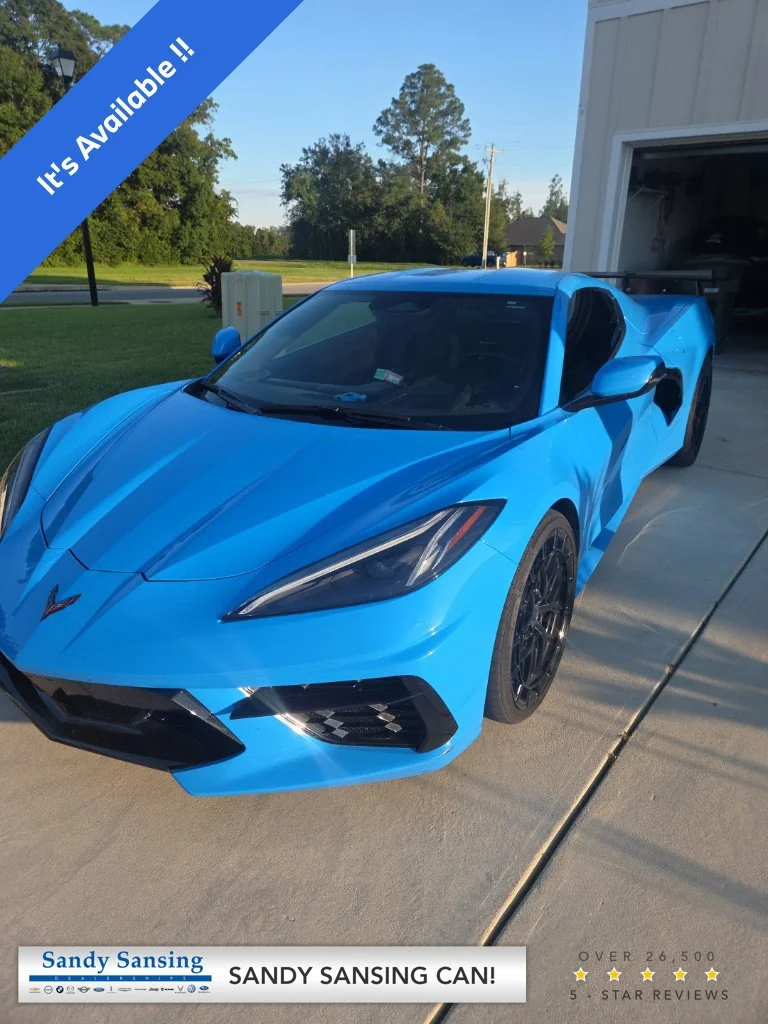 Used 2025 Blue Chevrolet Stingray image 1