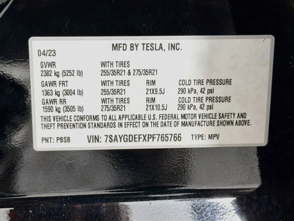 Used 2023 Black Tesla Performance image 31