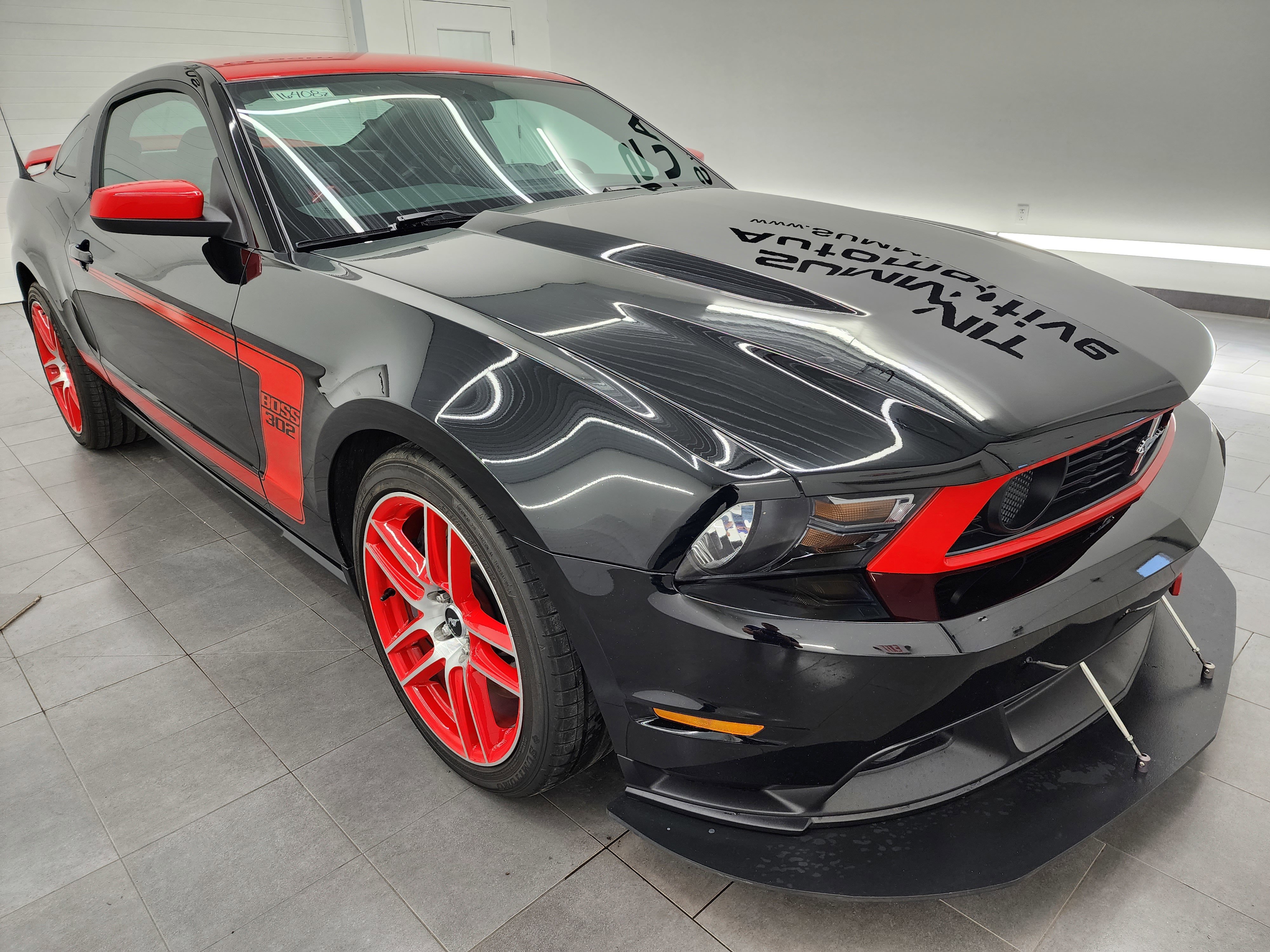 Used 2012 Black Ford Boss 302 Laguna Seca: BOSS 302-LAGUNA SECA LS 425-6 SPEED STICK-RECAROS image 2