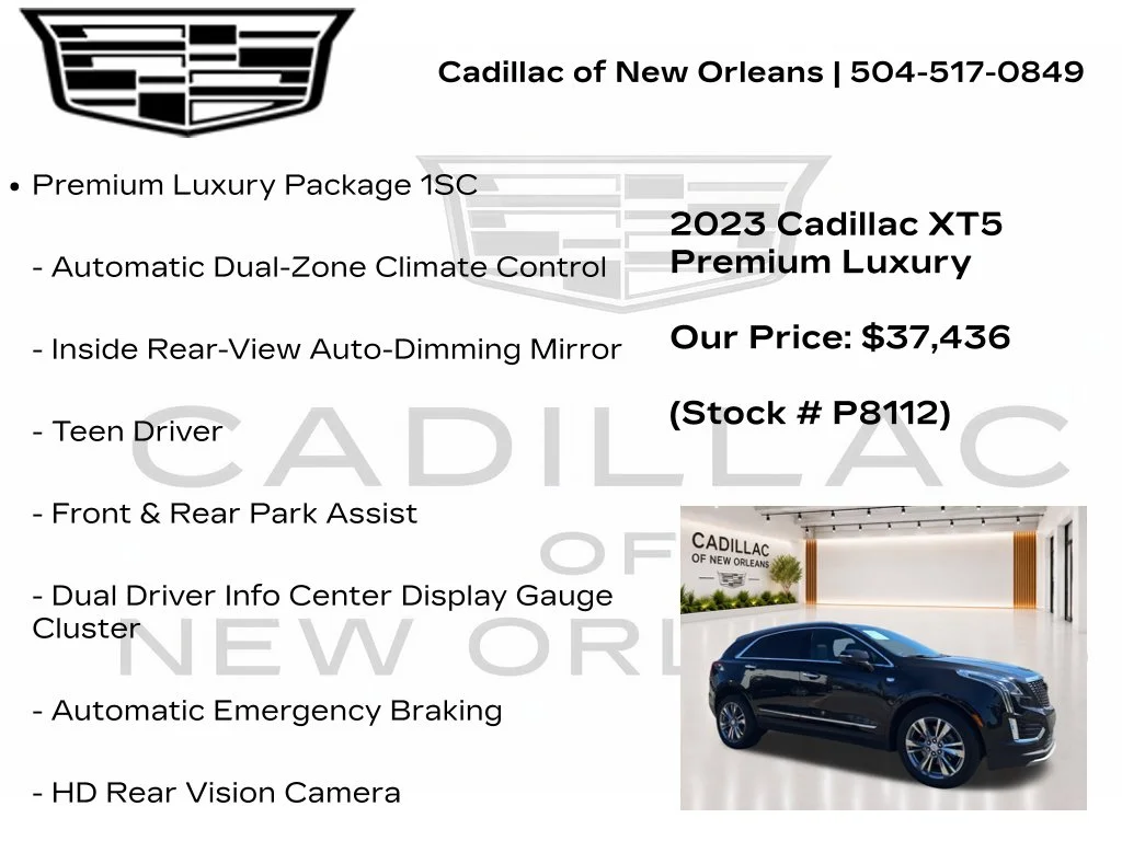 Certified Used 2023 Black Cadillac Premium Luxury image 7