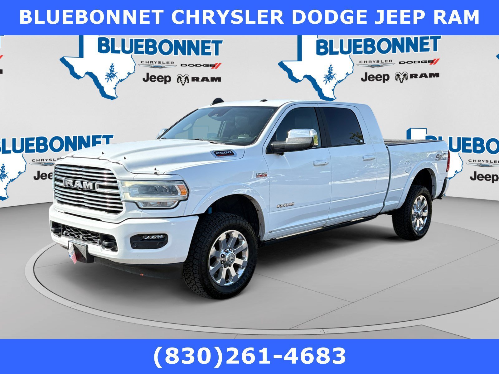 Certified Used 2021 Bright White Clearcoat Ram Laramie image 1