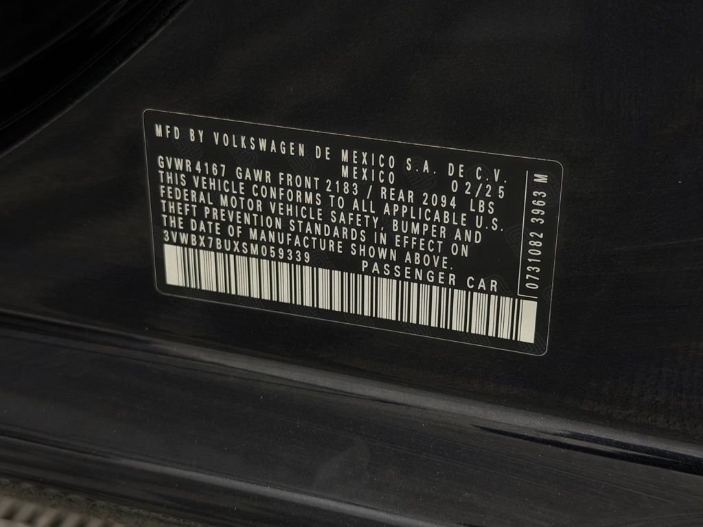 Used 2025 Deep Black Pearl Volkswagen 1.5T Sport image 34