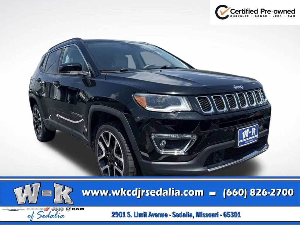 Certified Used 2017 Black Jeep Limited image 1