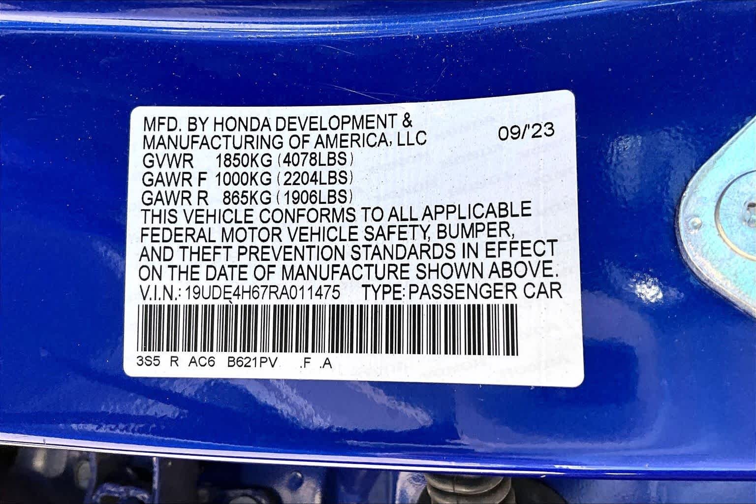 Used 2024 Apex Blue Pearl Acura w/A-Spec Technology Package image 34