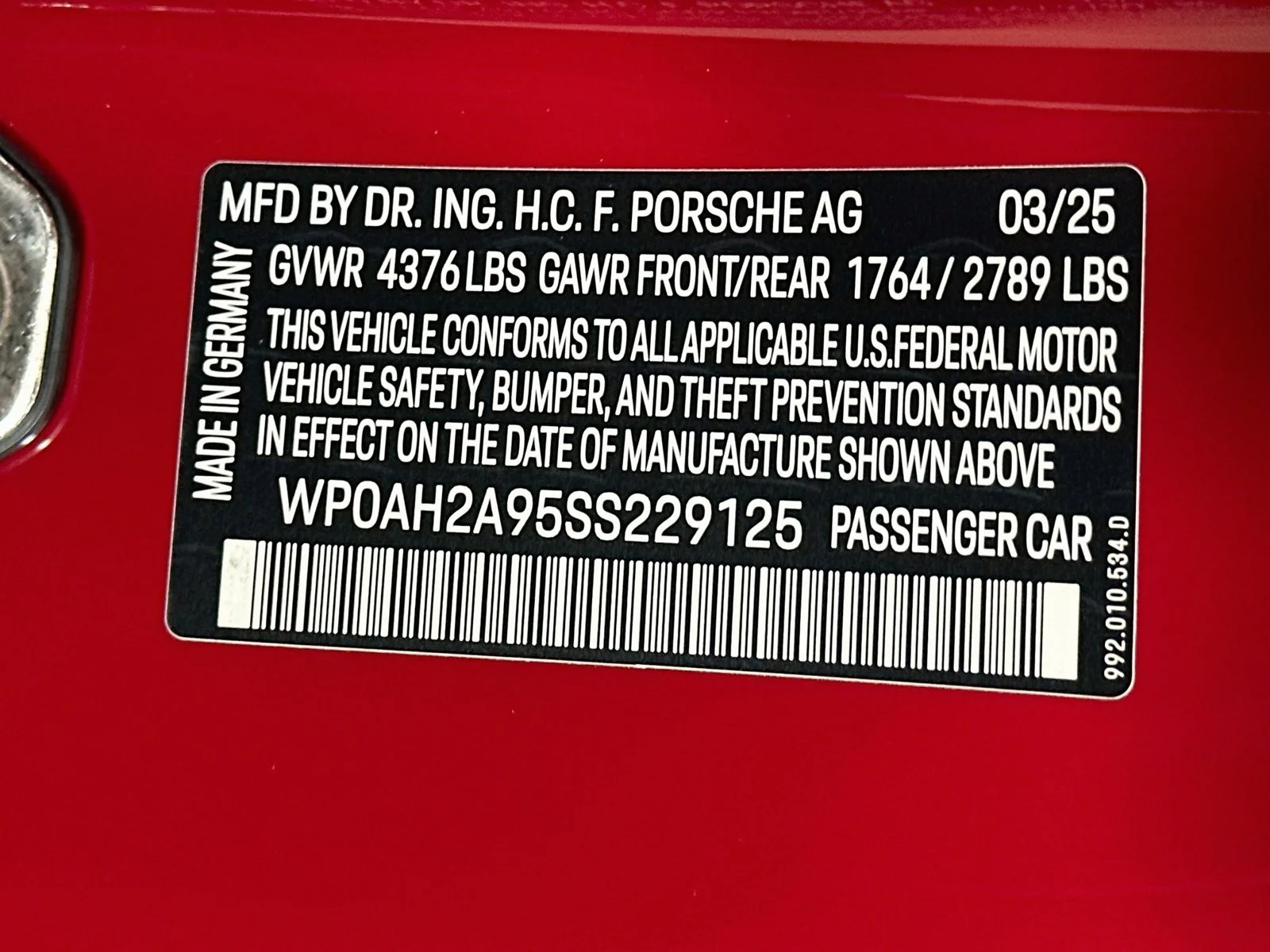 Used 2025 Red Porsche  image 43