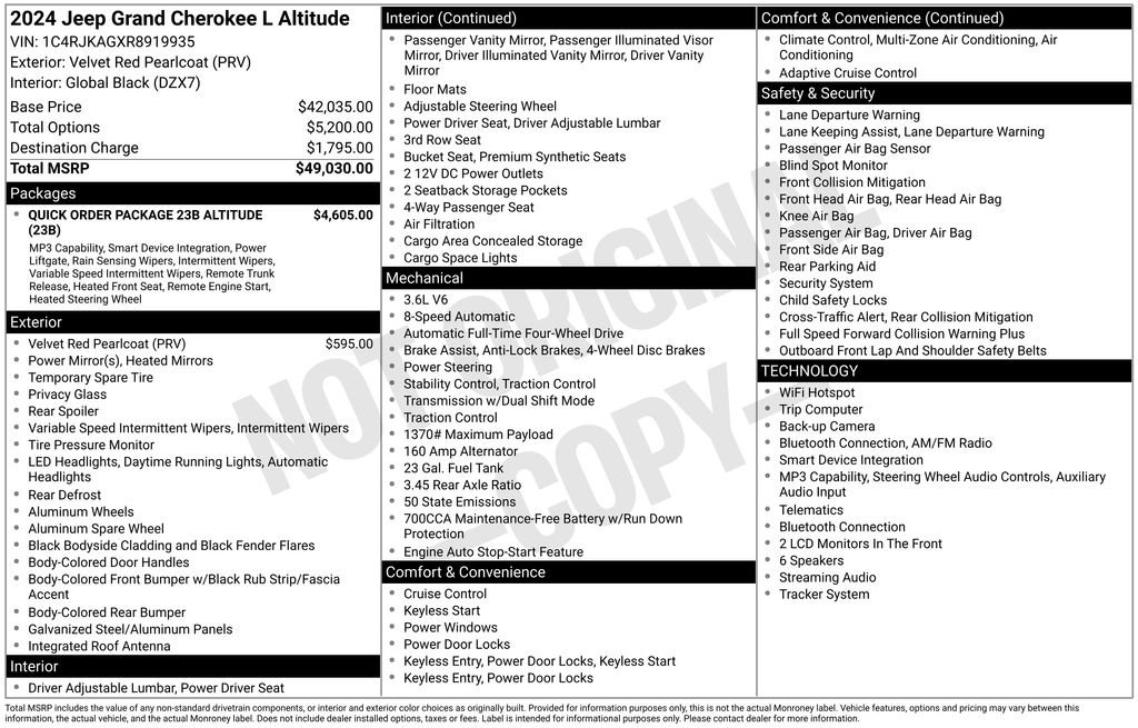 Used 2024 Red Jeep Altitude image 6