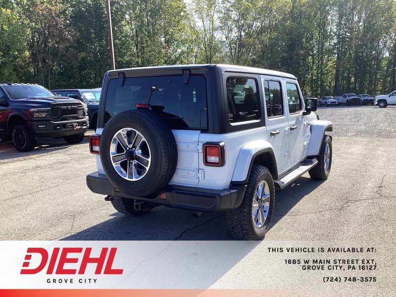 Used 2019 White Jeep Unlimited Sahara image 7