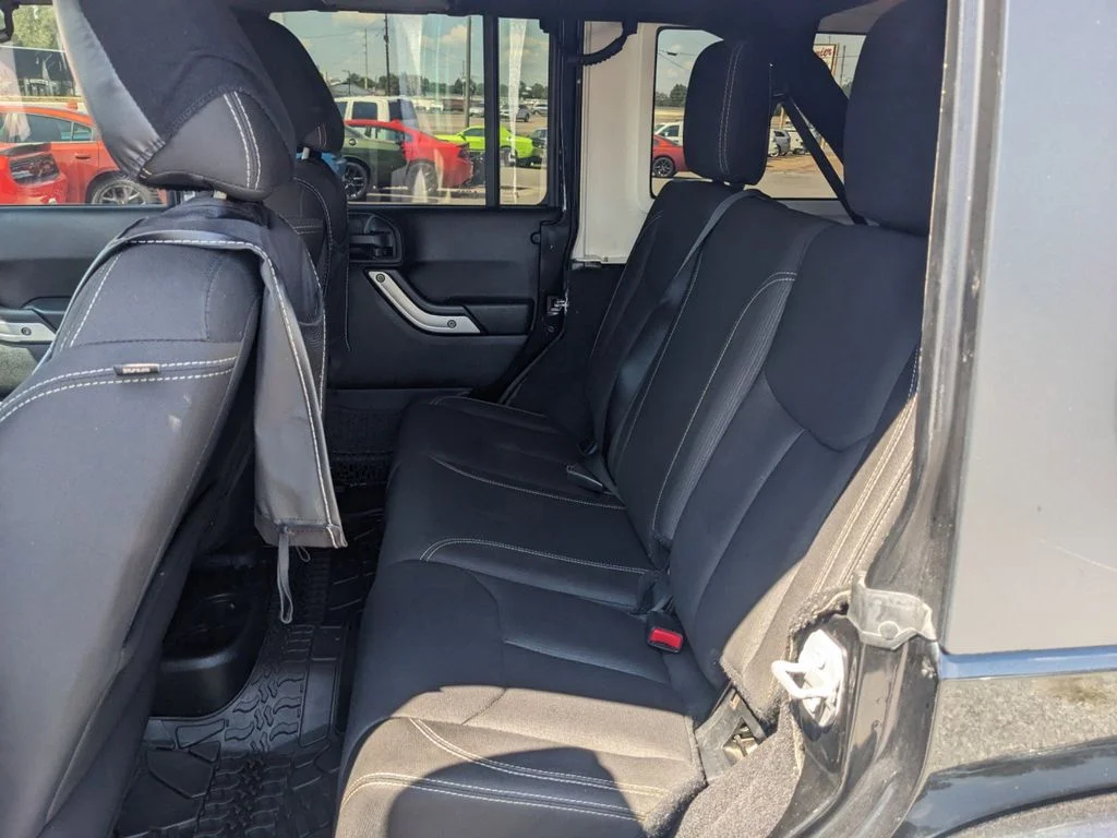 Used 2017 black Jeep 4d Convertible Sahara image 12
