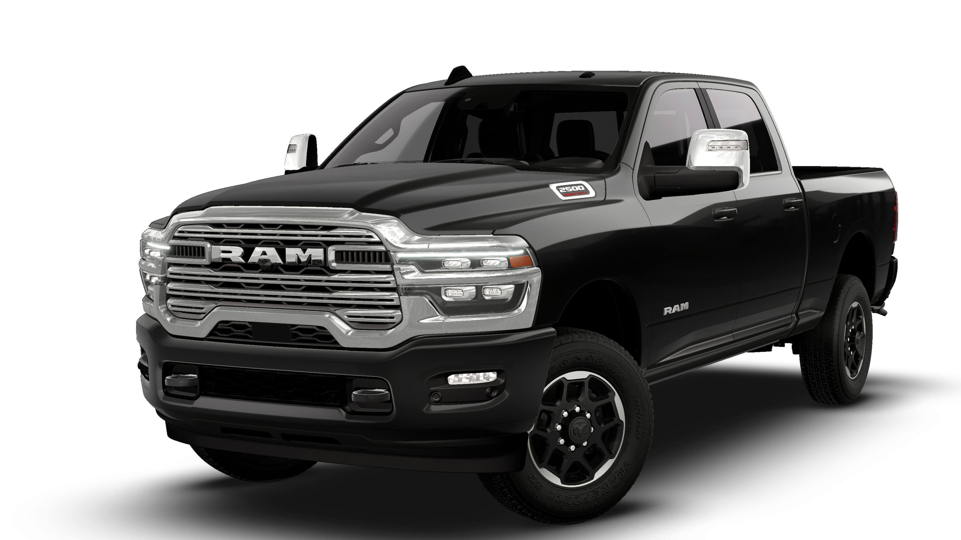 New 2026 Diamond Black Crystal Pearl-Coat Exterior Paint RAM LARAMIE image 13