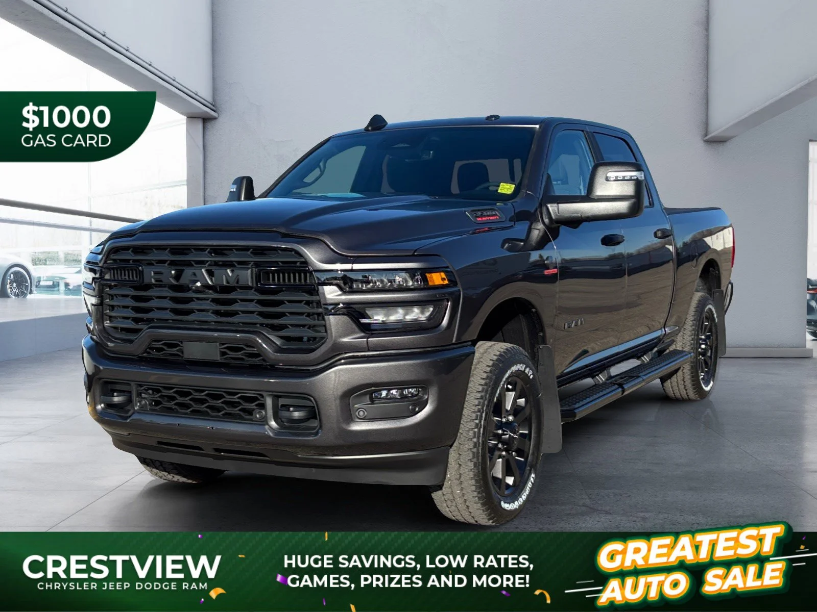 New 2027 Granite Crystal Metallic Ram Big Horn image 1