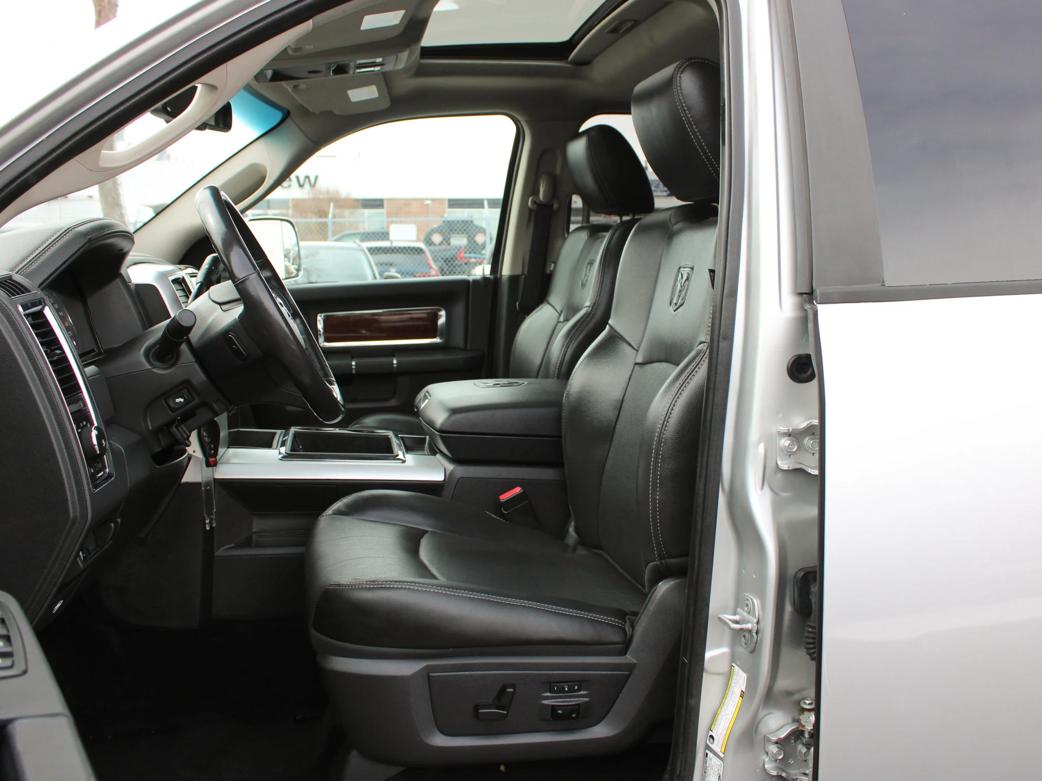 Used 2012 Silver RAM Laramie * Mechanic Special | Cummins | Heated Leather Seats | Canopy | Navigation image 3