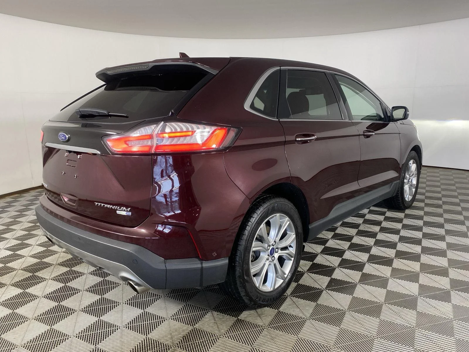 Used 2019 Burgundy Velvet Metallic Tinted Clearcoat Ford Titanium image 7