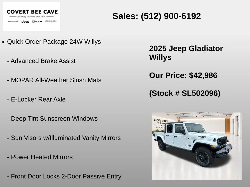 New 2025 Bright White Clear-Coat Exterior Paint Jeep Willys image 7