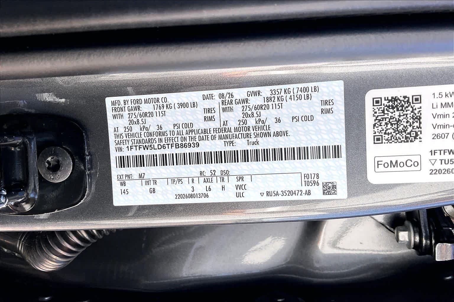 New 2026 Carbonized Gray Metallic Ford Lariat® image 20