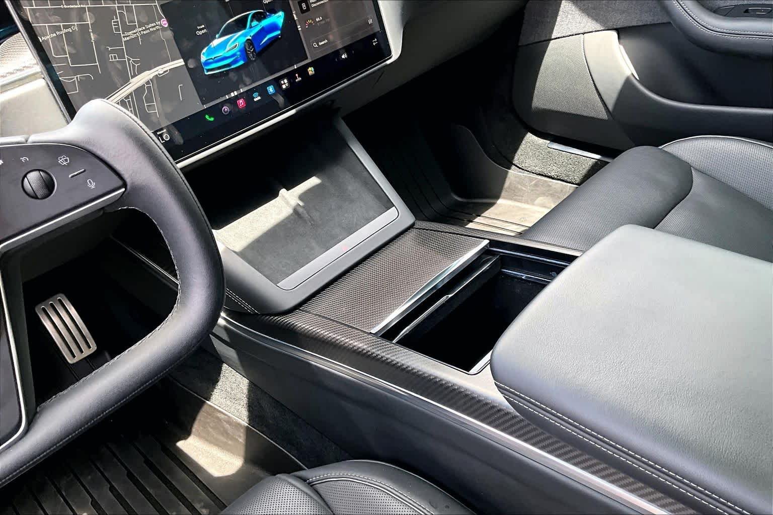 Used 2021 Midnight Silver Metallic Tesla Plaid image 17