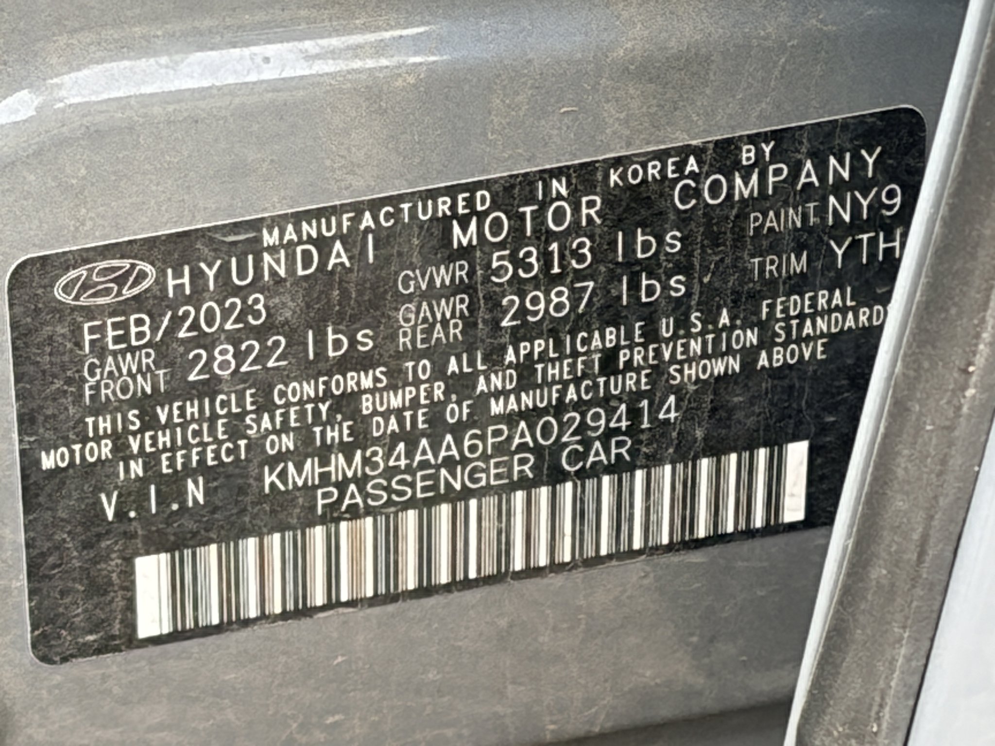 Used 2023 Transmission Blue Hyundai SEL image 23