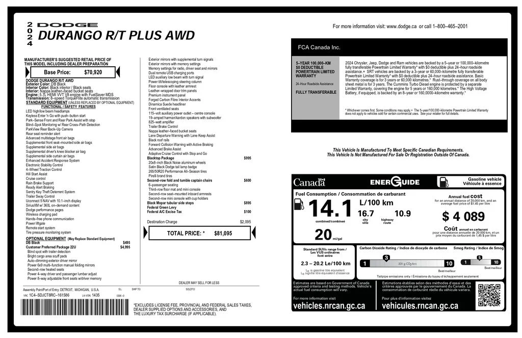 Certified Used 2024 Black Dodge R/T Premium image 3