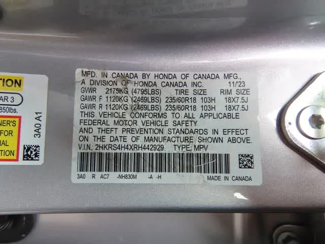 Certified Used 2024 Lunar Silver Metallic Honda EX image 27