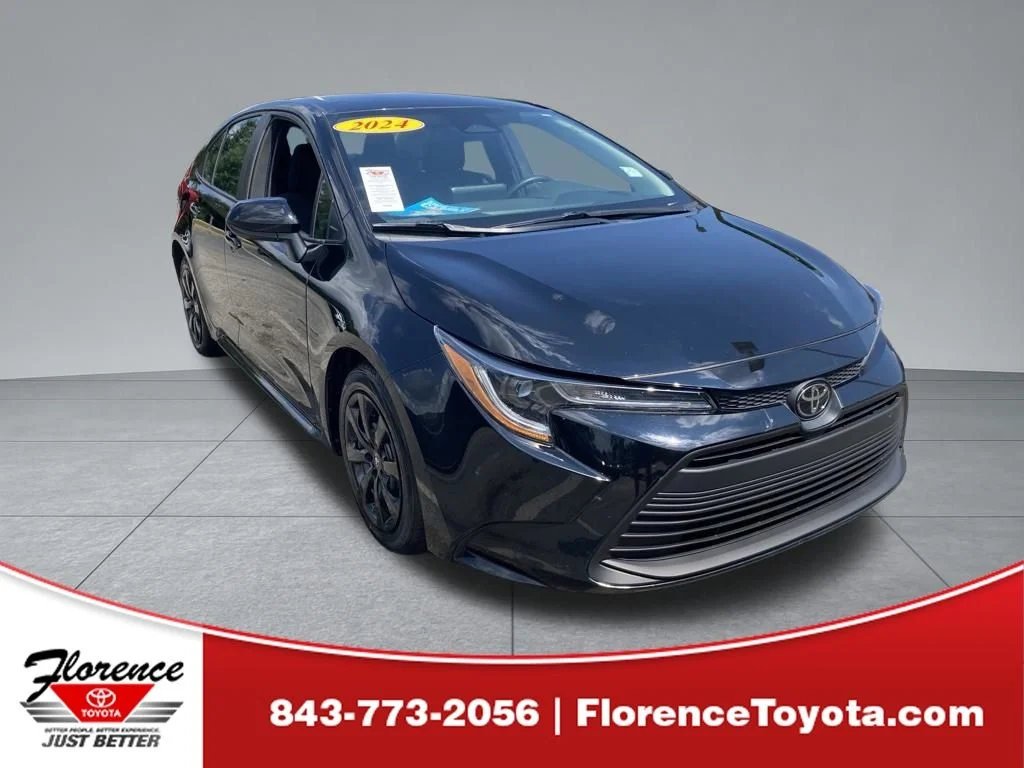 Used 2024 Black Toyota LE image 1