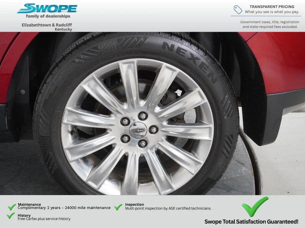 Used 2013 Ruby Red Metallic Tinted Clearcoat Lincoln Base image 28