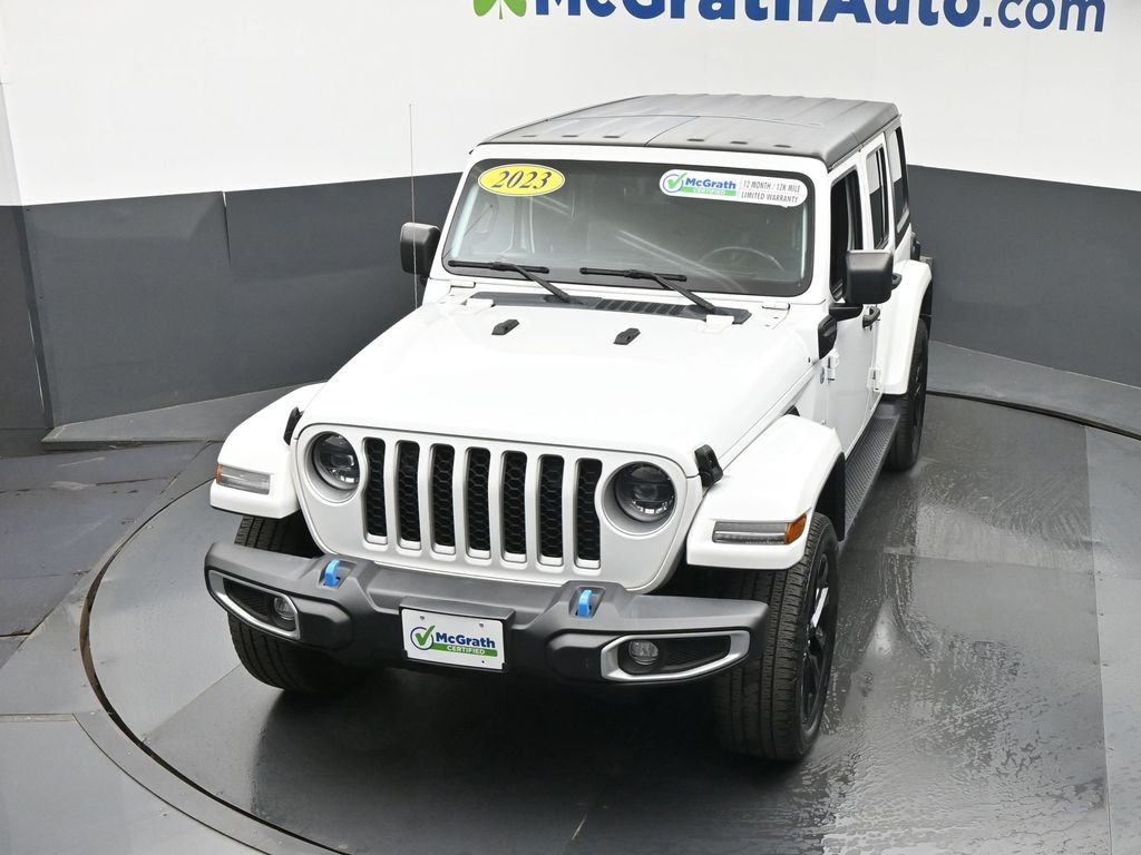 Used 2023 White Jeep Sahara 4xe image 26
