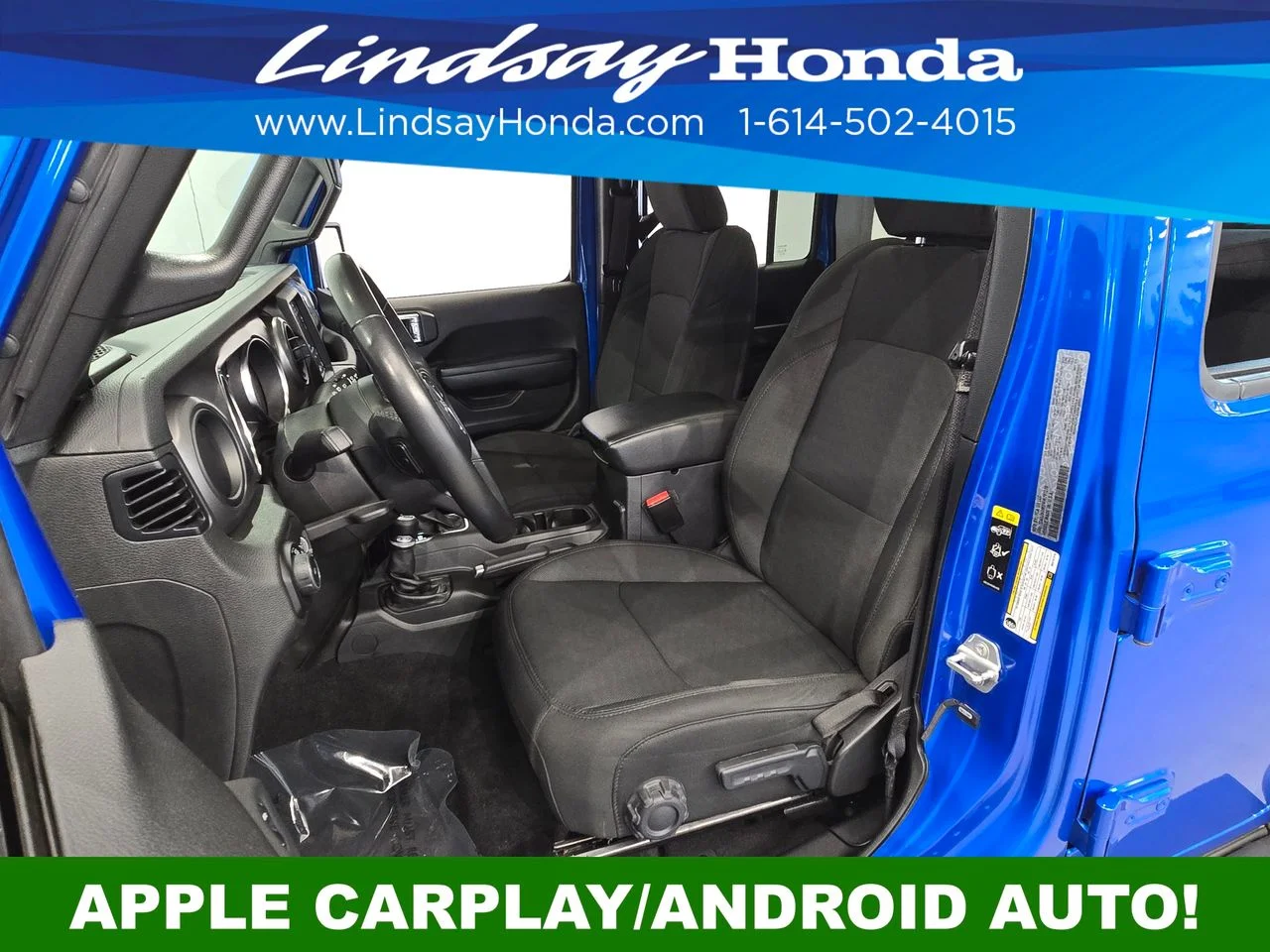 Used 2021 Hydro Blue Pearl Coat Jeep Unlimited Sport S image 12