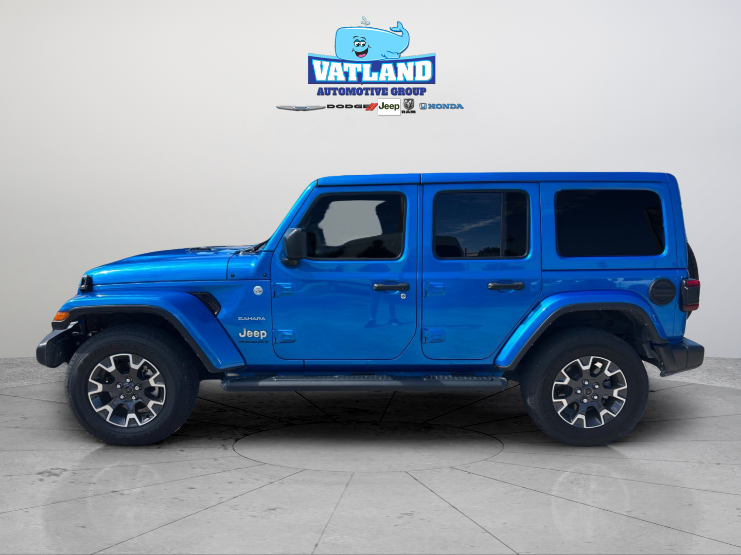 Used 2024 Blue Jeep Sahara image 2