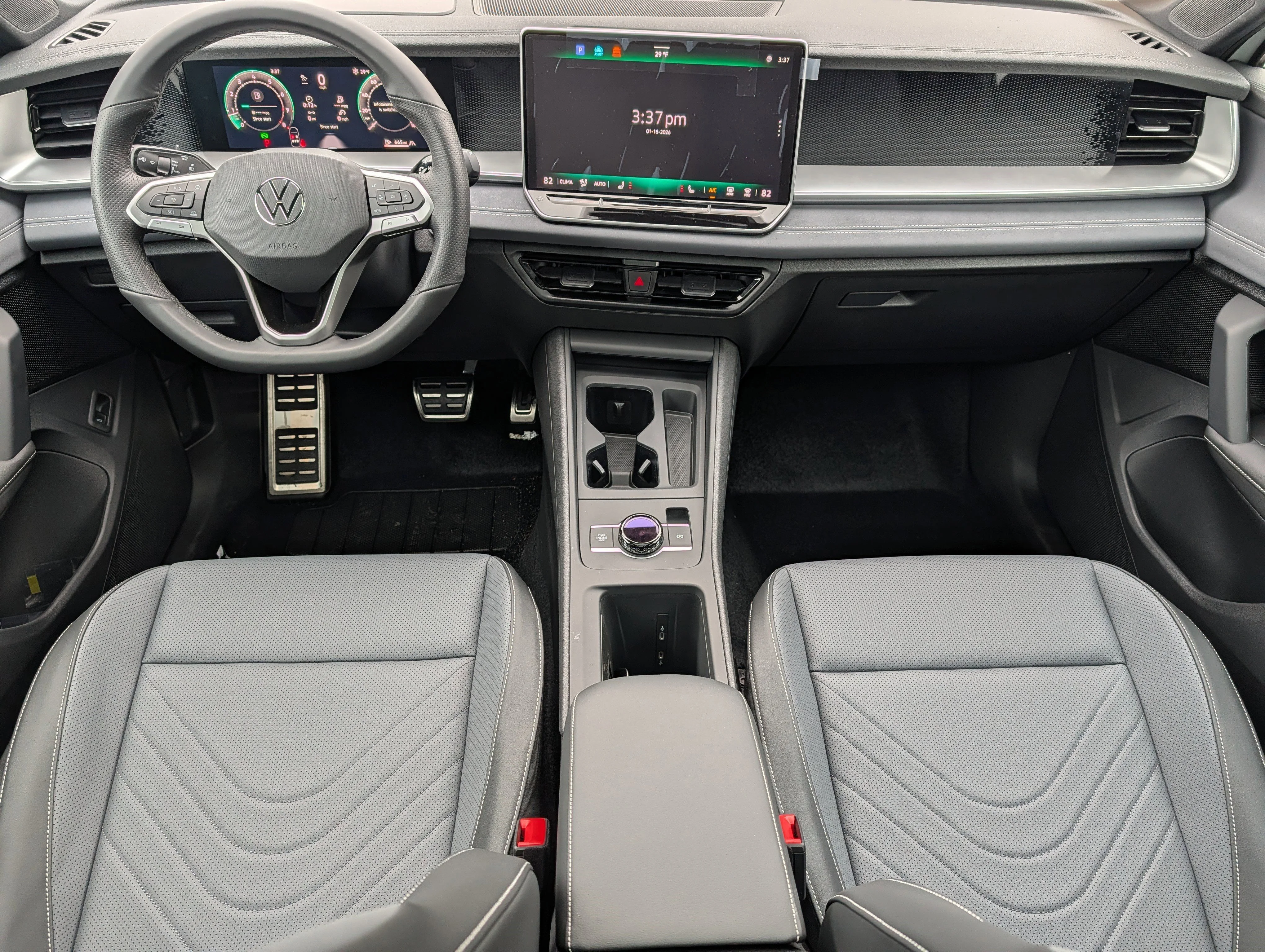 New 2026 Opal White w/Deep Black Roof Volkswagen SE R-Line Black image 9