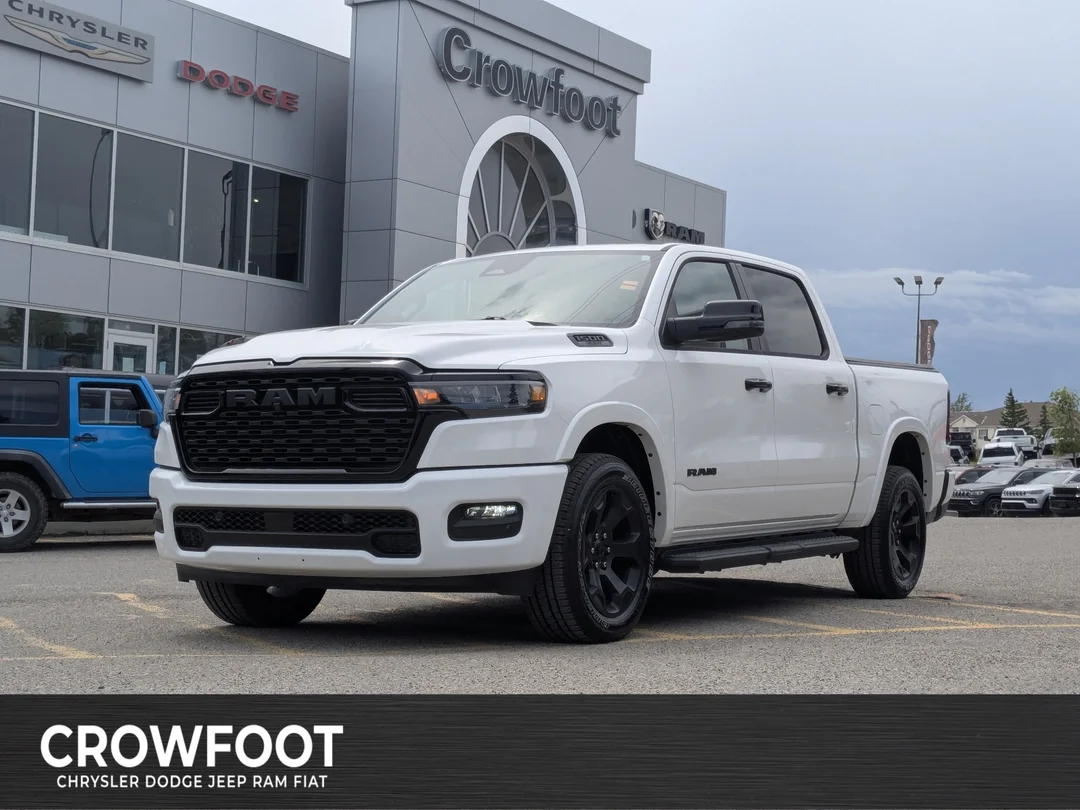 Certified Used 2025 White RAM Big Horn - - 4x4 - Night Edition - Tonneau Cover - Level II - Alpine Audio & More! image 1