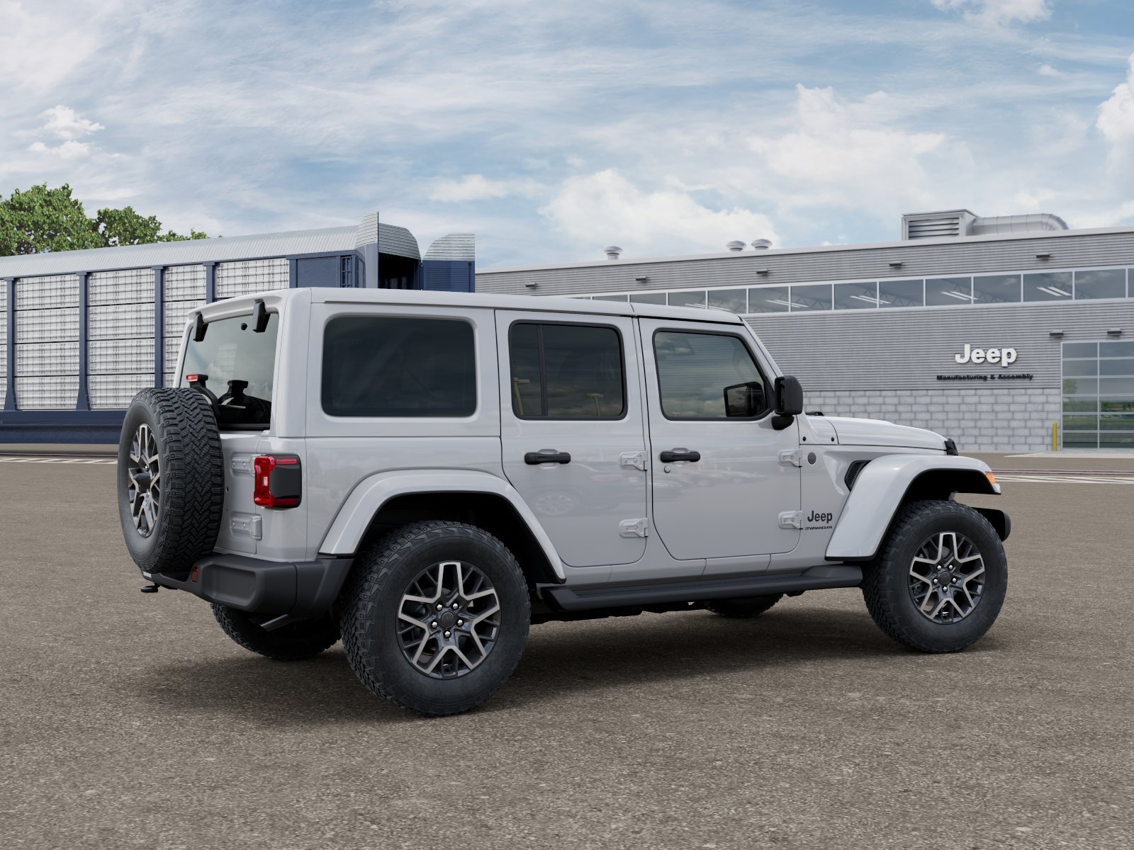 New 2026 Bright White Clear-Coat Exterior Paint Jeep Sahara image 4