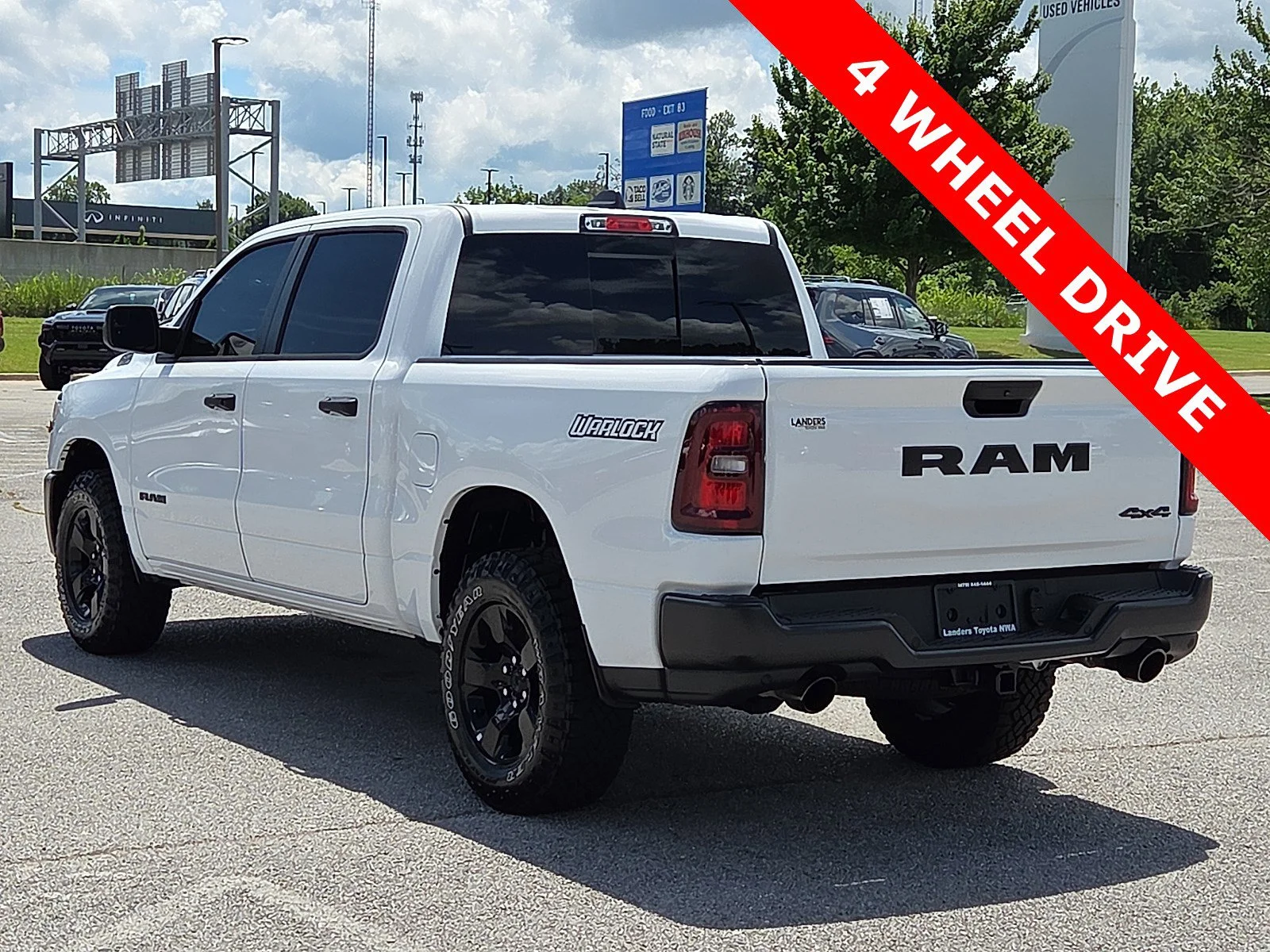 Used 2025 Bright White Clearcoat Ram Warlock image 4