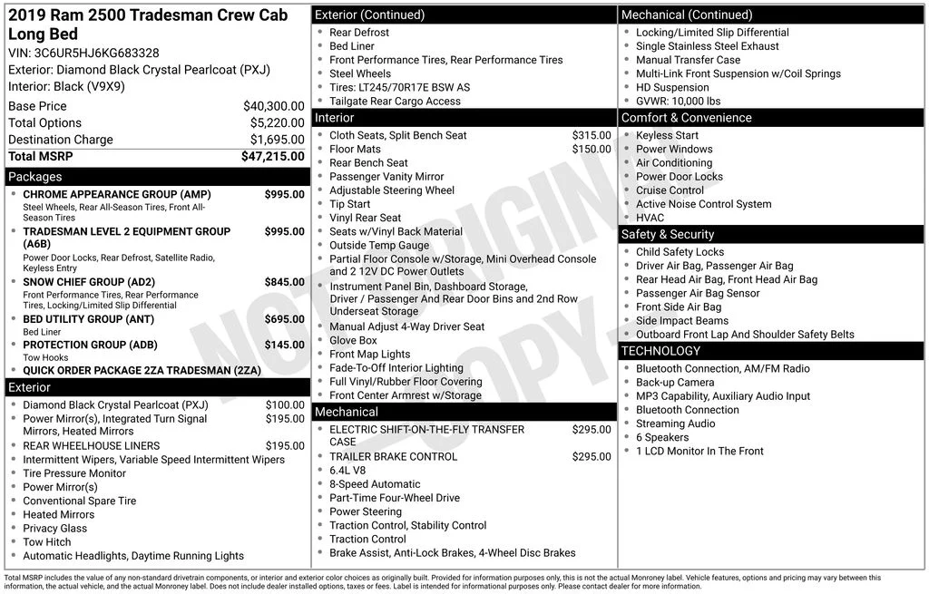 Used 2019 Black Ram Tradesman image 2
