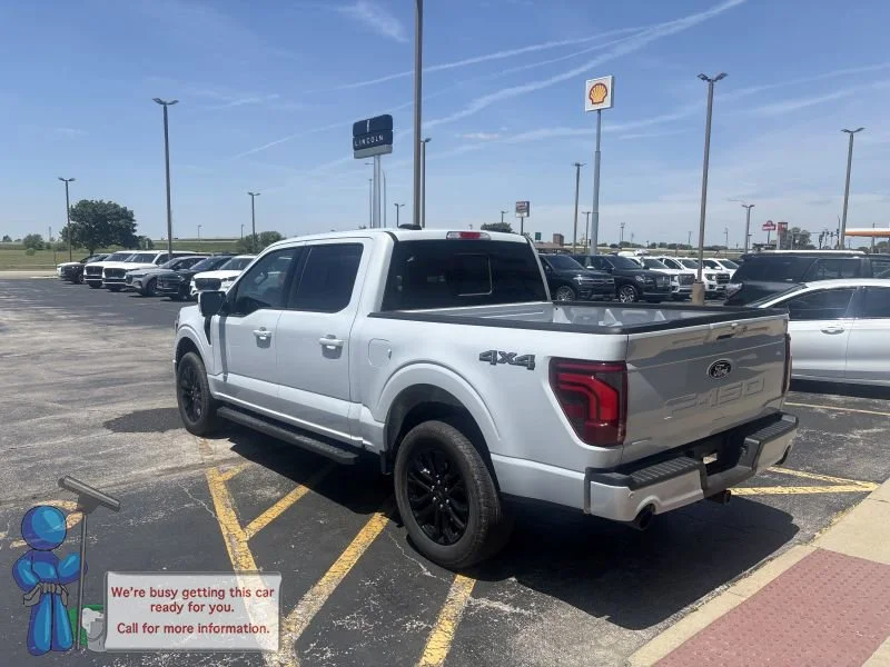 Used 2025 Space White Metallic Ford LARIAT image 3