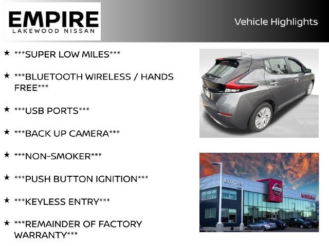 Used 2025 Nissan Leaf S with VIN 1N4AZ1BV9SC564200 for sale in Lakewood, CO