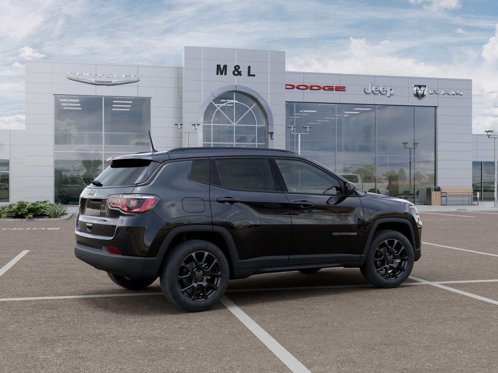 New 2026 Diamond Black Crystal Pearl-Coat Exterior Paint Jeep Latitude Altitude image 31