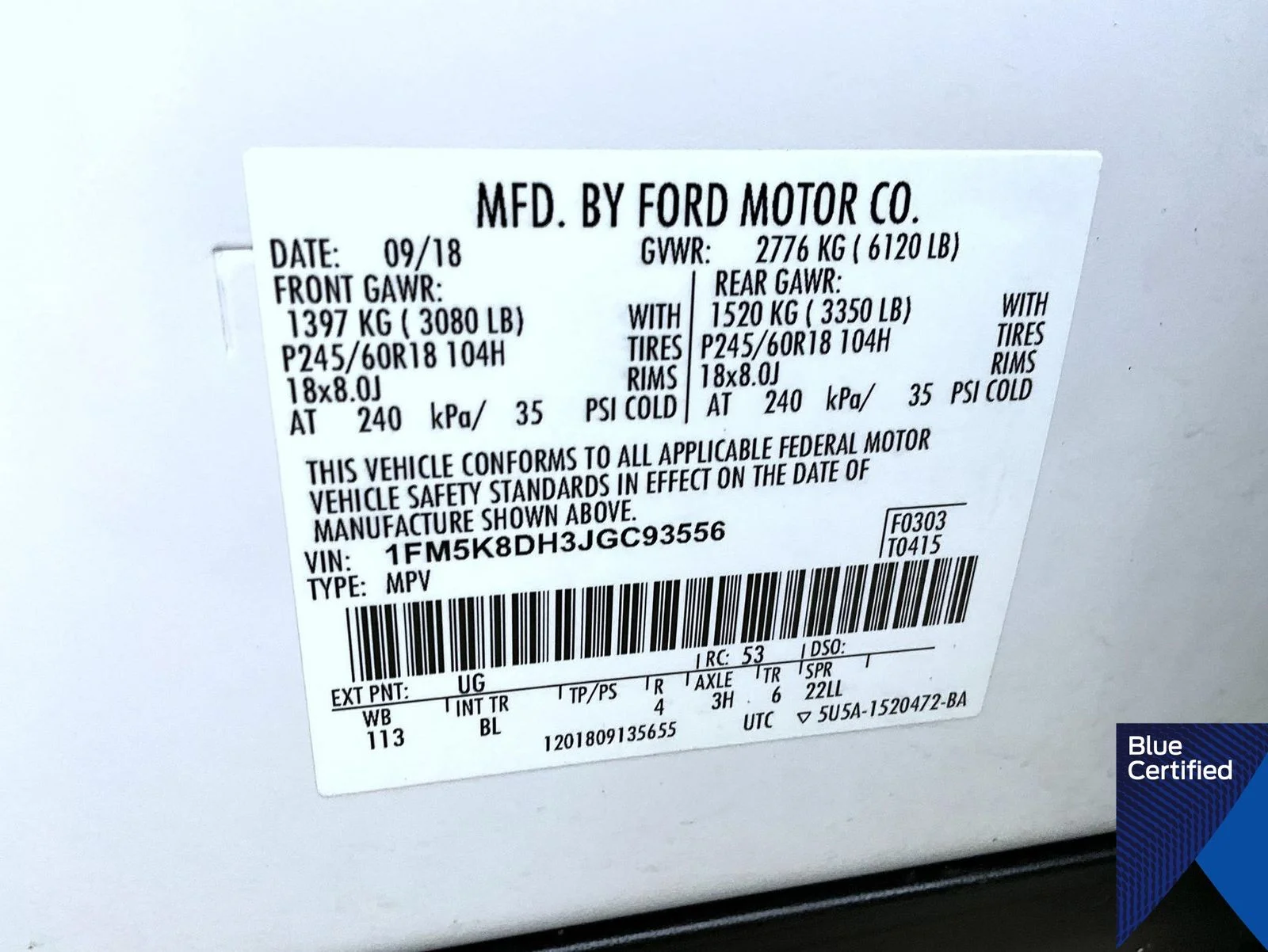 Certified Used 2018 White Ford XLT image 30