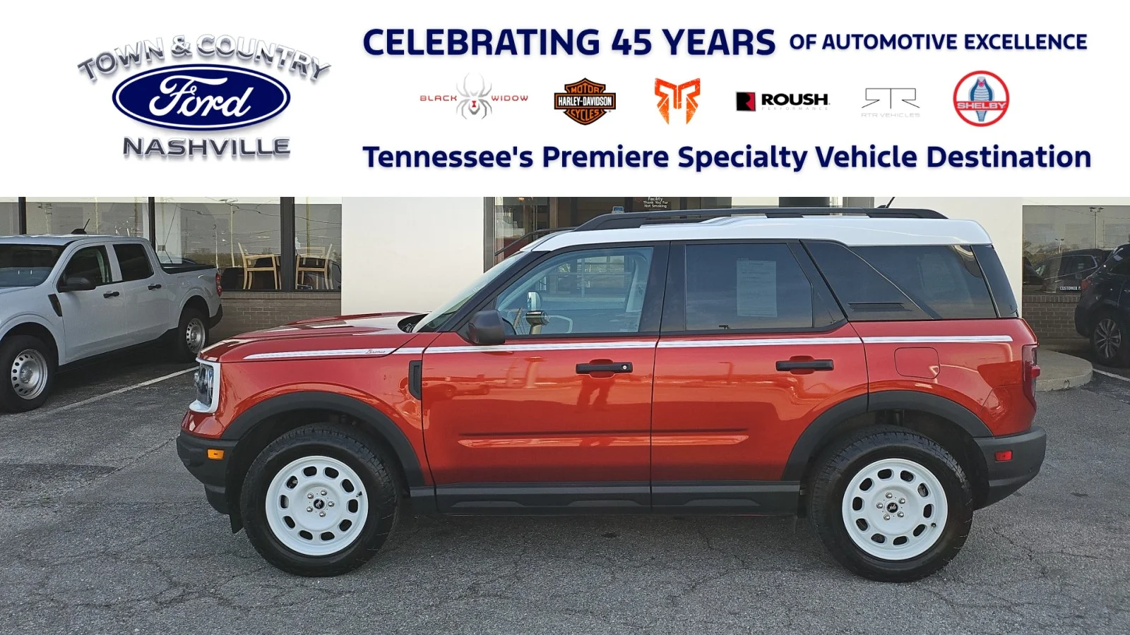 Used 2024 Red Ford 2024 FORD BRONCO SPORT HERITAGE 4DR SUV 105.1 WB image 1