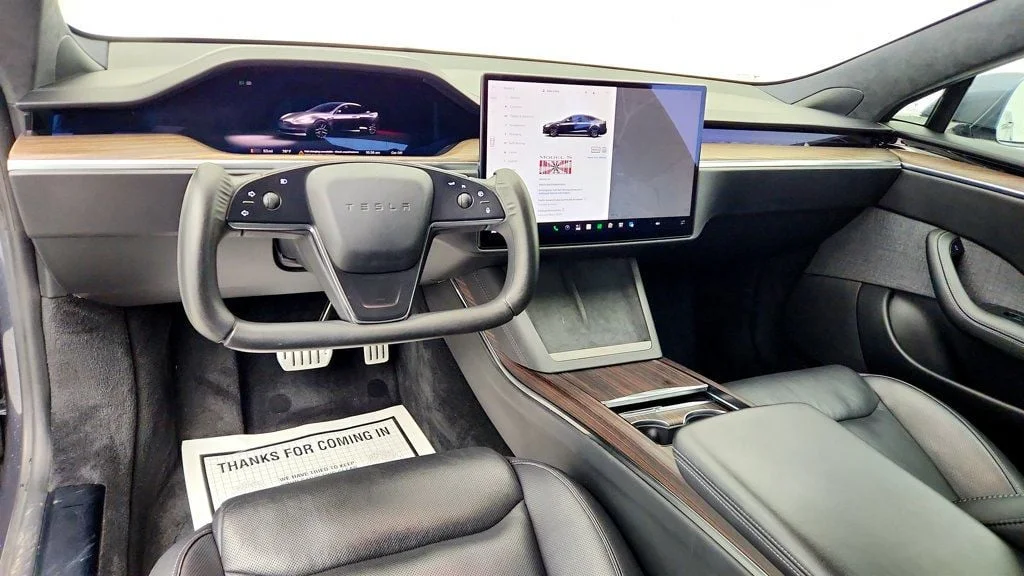 Used 2021 Midnight Silver Metallic Tesla Plaid AWD w/ 21
