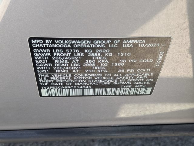 Used 2024 Silver Mist Metallic Volkswagen 2.0T SEL Premium R-Line image 36