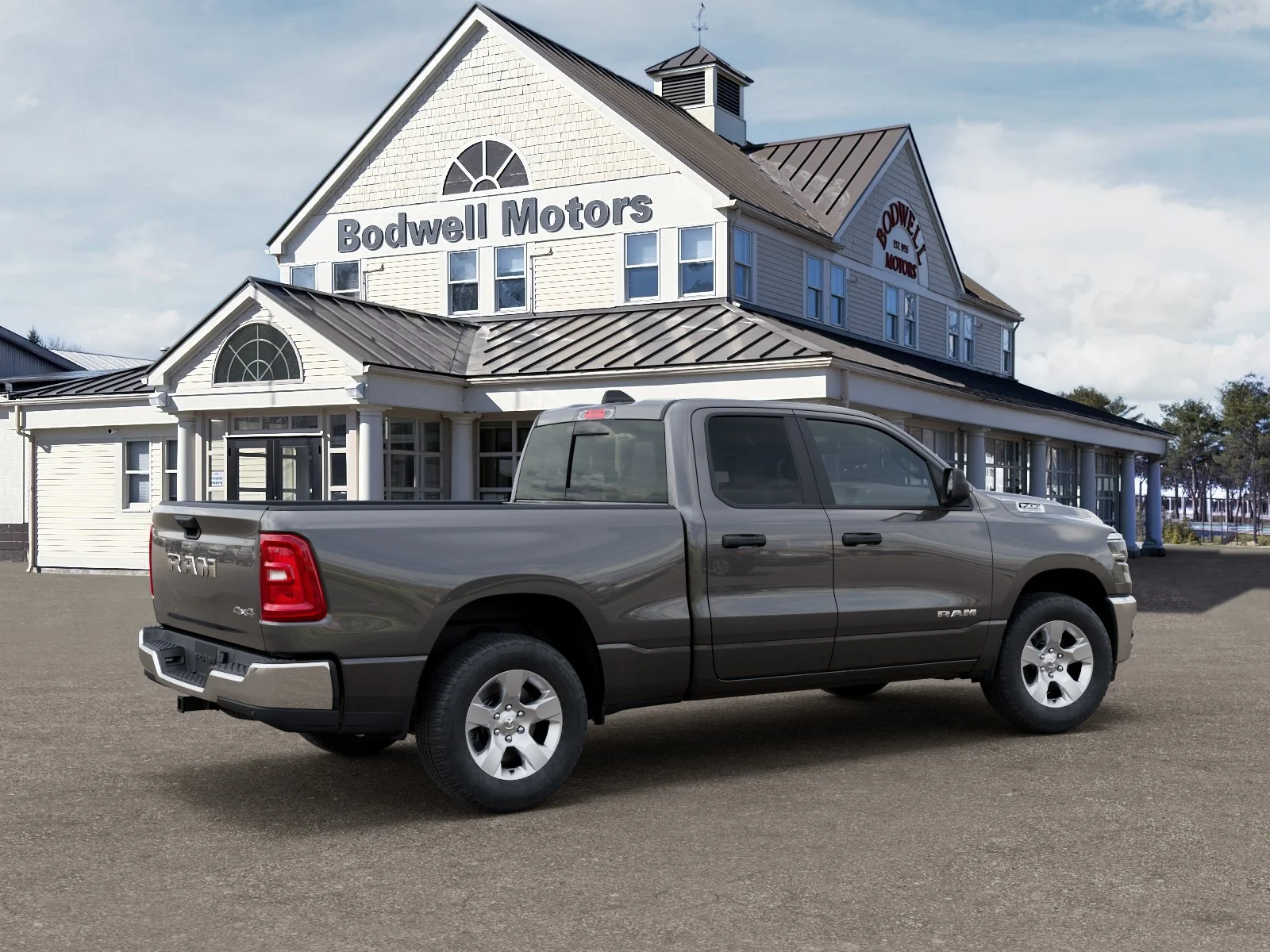 New 2026 Granite Crystal Metallic Clear-Coat Exterior Paint RAM Tradesman Quad Cab 4x4 6