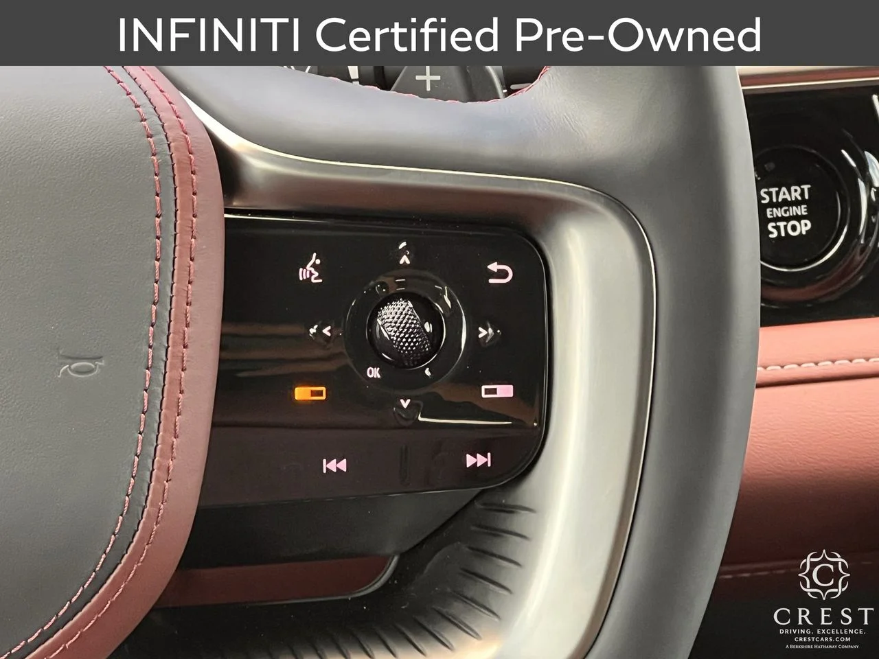Certified Used 2026 Radiant White Black Obsidian INFINITI AUTOGRAPH image 16