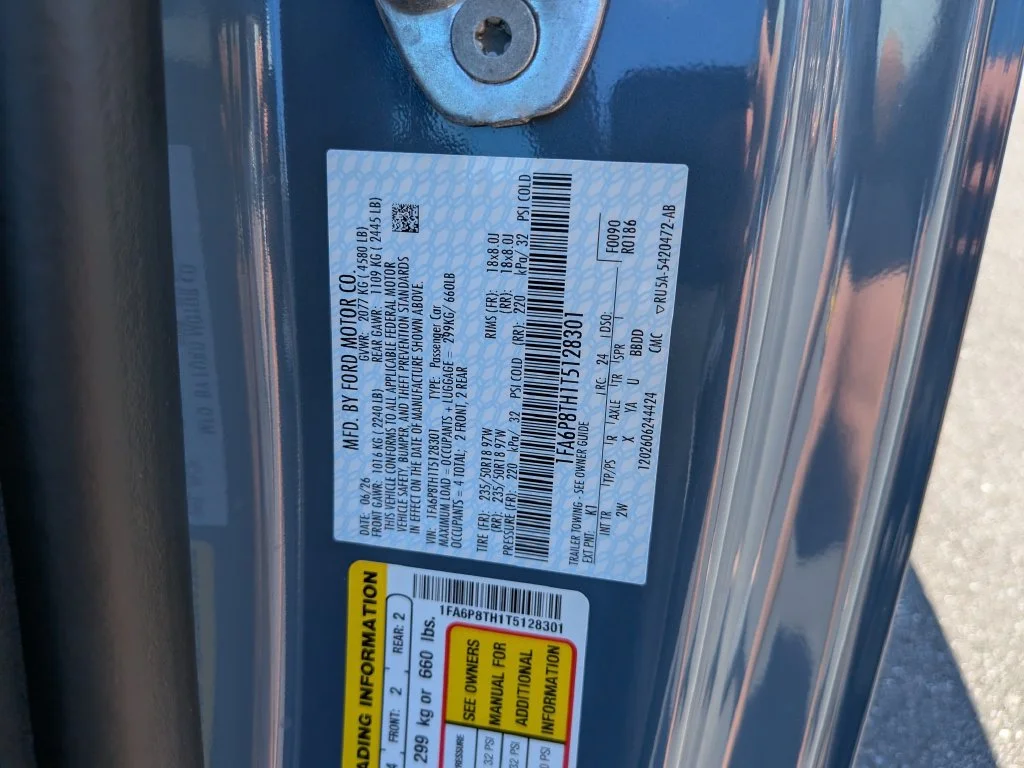 New 2026 Vapor Blue Metallic Ford EcoBoost® Fastback image 37