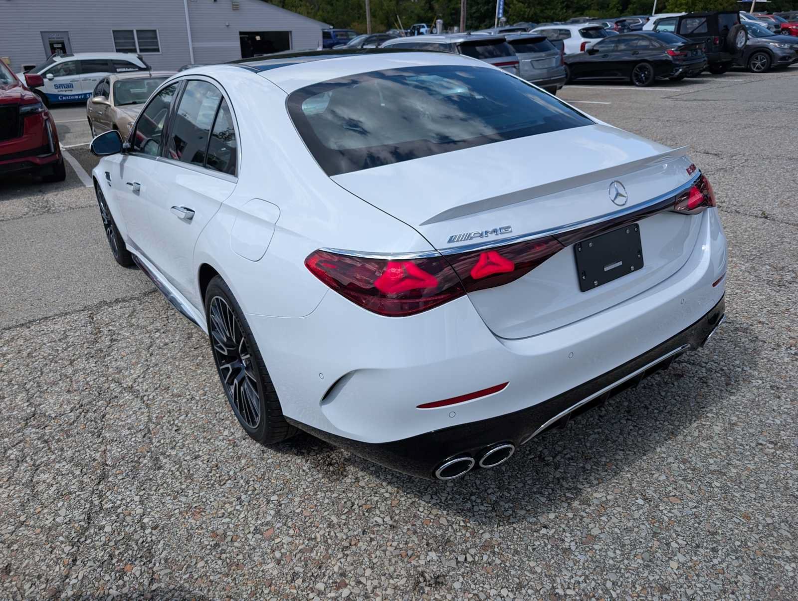 New 2027 MANUFAKTUR Moonlight White Metallic Mercedes-Benz AMG® E 53 Hybrid Sedan image 7
