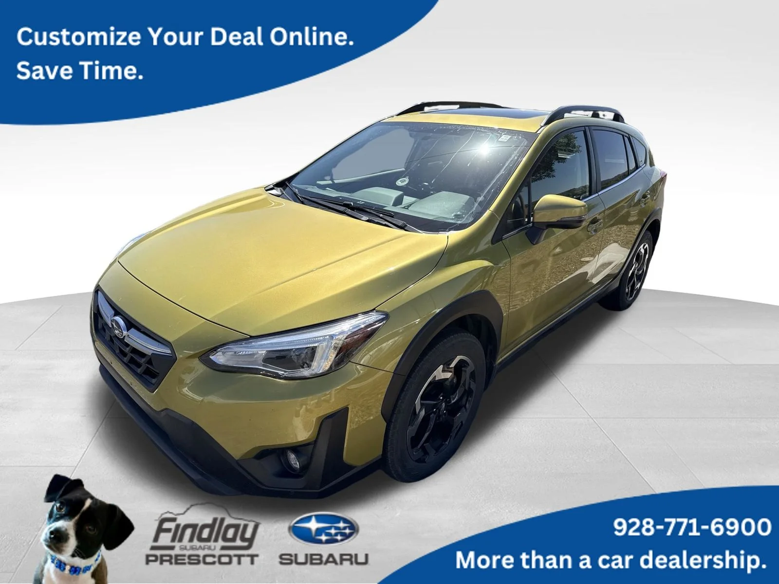 Used 2023 Yellow Subaru Limited image 1