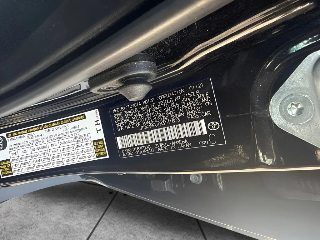 Used 2021 Black Toyota LE image 19