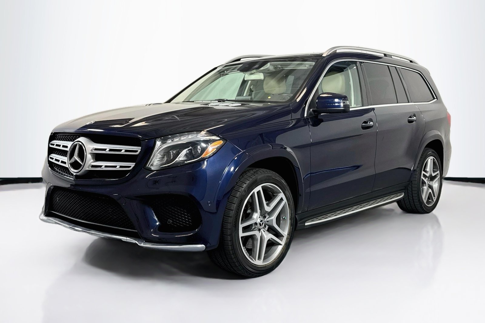 Used 2019 Lunar Blue Metallic Mercedes-Benz GLS 550 image 1