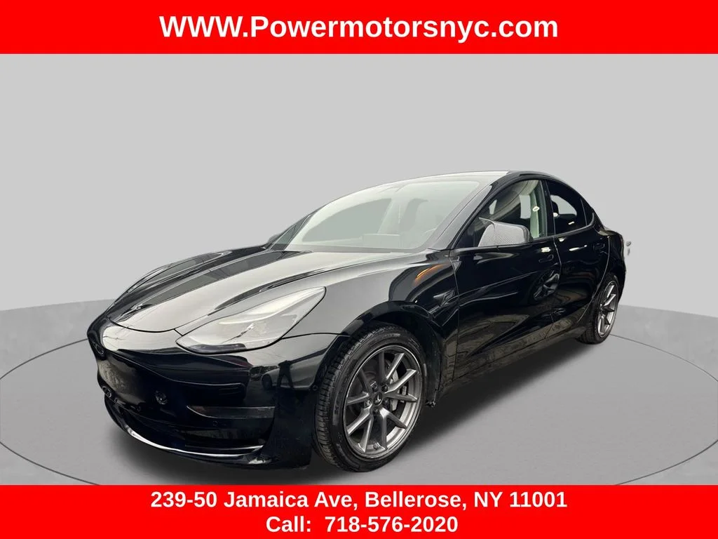 Used 2021 Black Tesla Standard Range Plus image 1