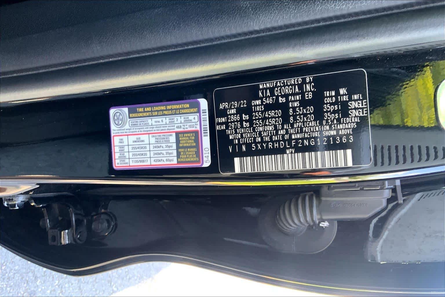 Used 2022 Ebony Black Kia X-Line EX image 32